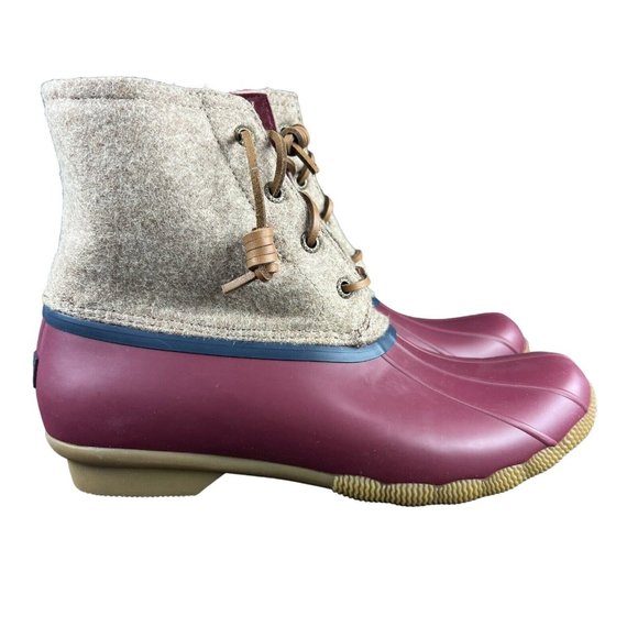 Sperry Top-Sider Saltwater Tan Wool Duck Boots Women's Sizes 7.5 - 9 - Picture 1 of 9